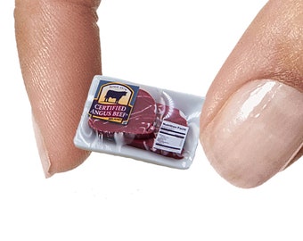 Miniature meat Dollhouse miniature food