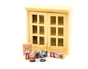Miniatuur wandkast poppenhuismeubels