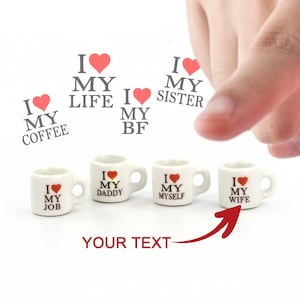 Miniatur personalisierte Tasse Miniatur Keramik