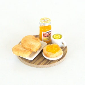 Miniature breakfast Dollhouse miniatures food Tiny food