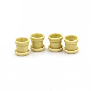 4 miniatyrväxtkrukor Miniatyrkeramik