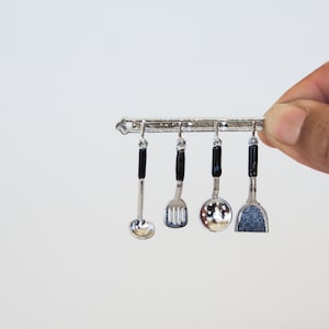 Miniature Cooking utensils Dollhouse miniatures kitchen