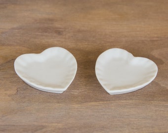 2 Miniature food tray Tiny pottery Ceramic miniatures