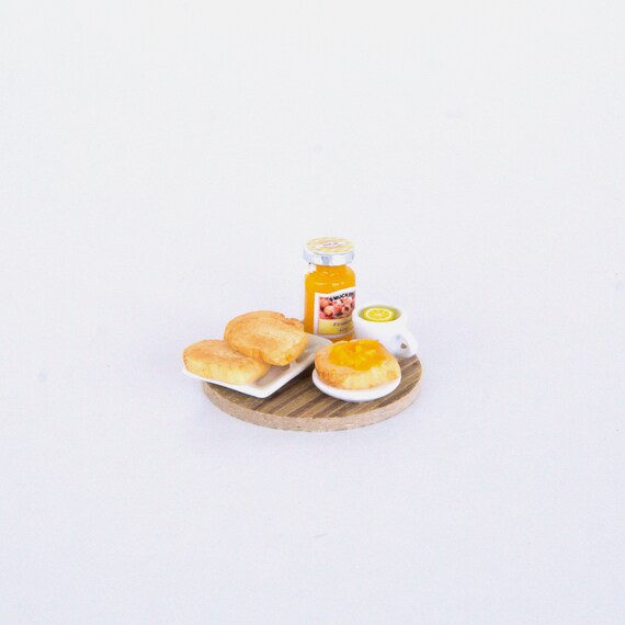 Desayuno en miniatura Comida en miniatura para casas de muñecas Comida pequeña - España Desayuno en miniatura Comida en miniatura para casas de muñecas Comida pequeña - España