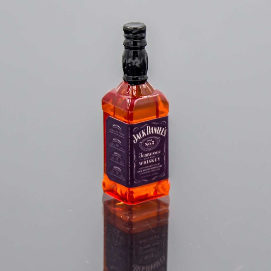 Miniature bottle Jack Daniels Tabletop miniatures Dollhouse Etsy