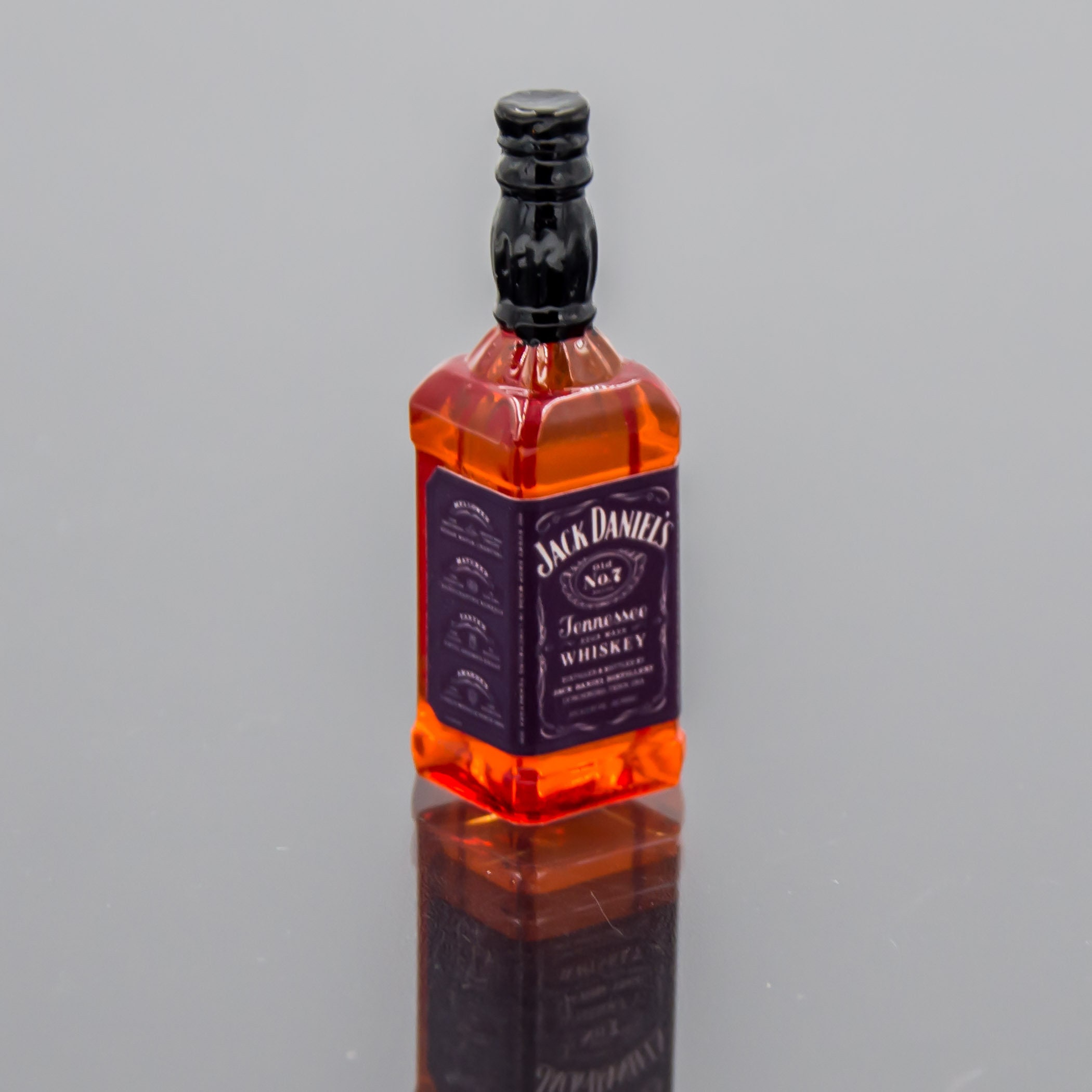 Miniature bottle Jack Daniels Tabletop miniatures Dollhouse Etsy