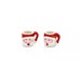 2 Miniature Santa mugs  Christmas decor Santa Claus dolls 