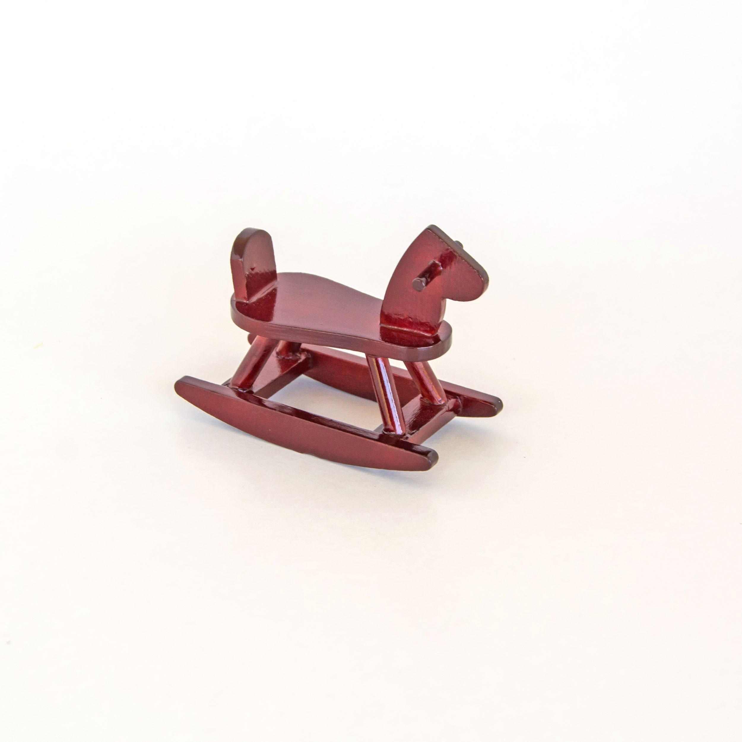 Miniature rocking horse Dollhouse miniatures furniture Etsy