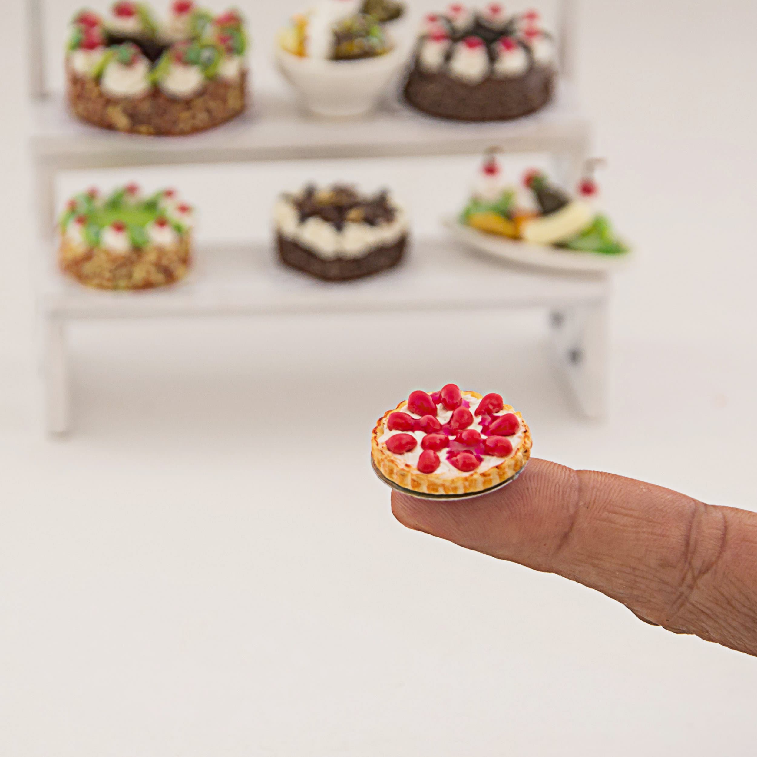 Barbi Casa delle Bambole Miniatura Cibo Funghi Bianchi Verdura Frutta