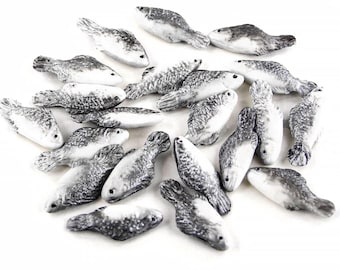 5 Miniature fish Realistic miniatures Props replica