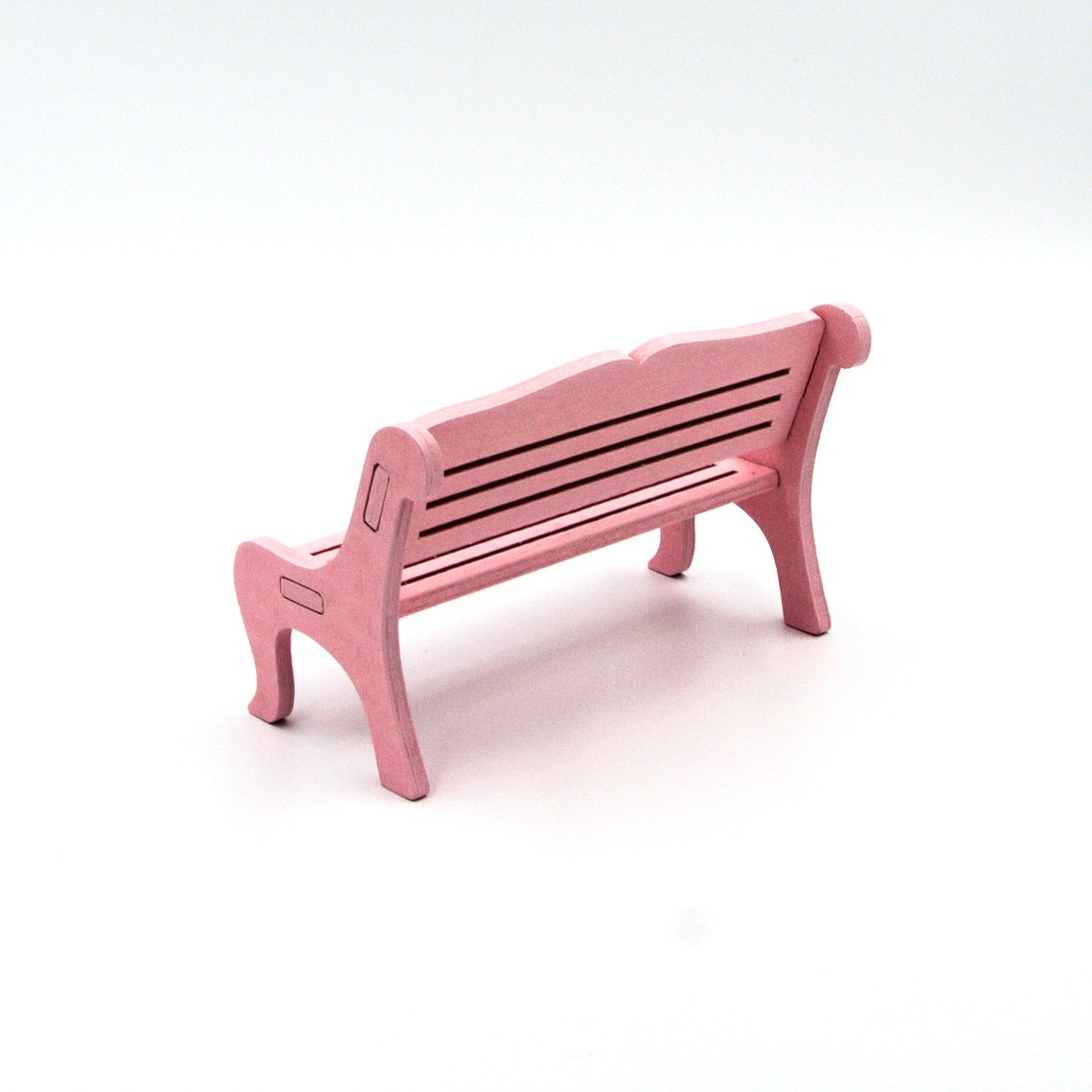 Miniature Park Bench Dollhouse Miniatures Furniture Etsy