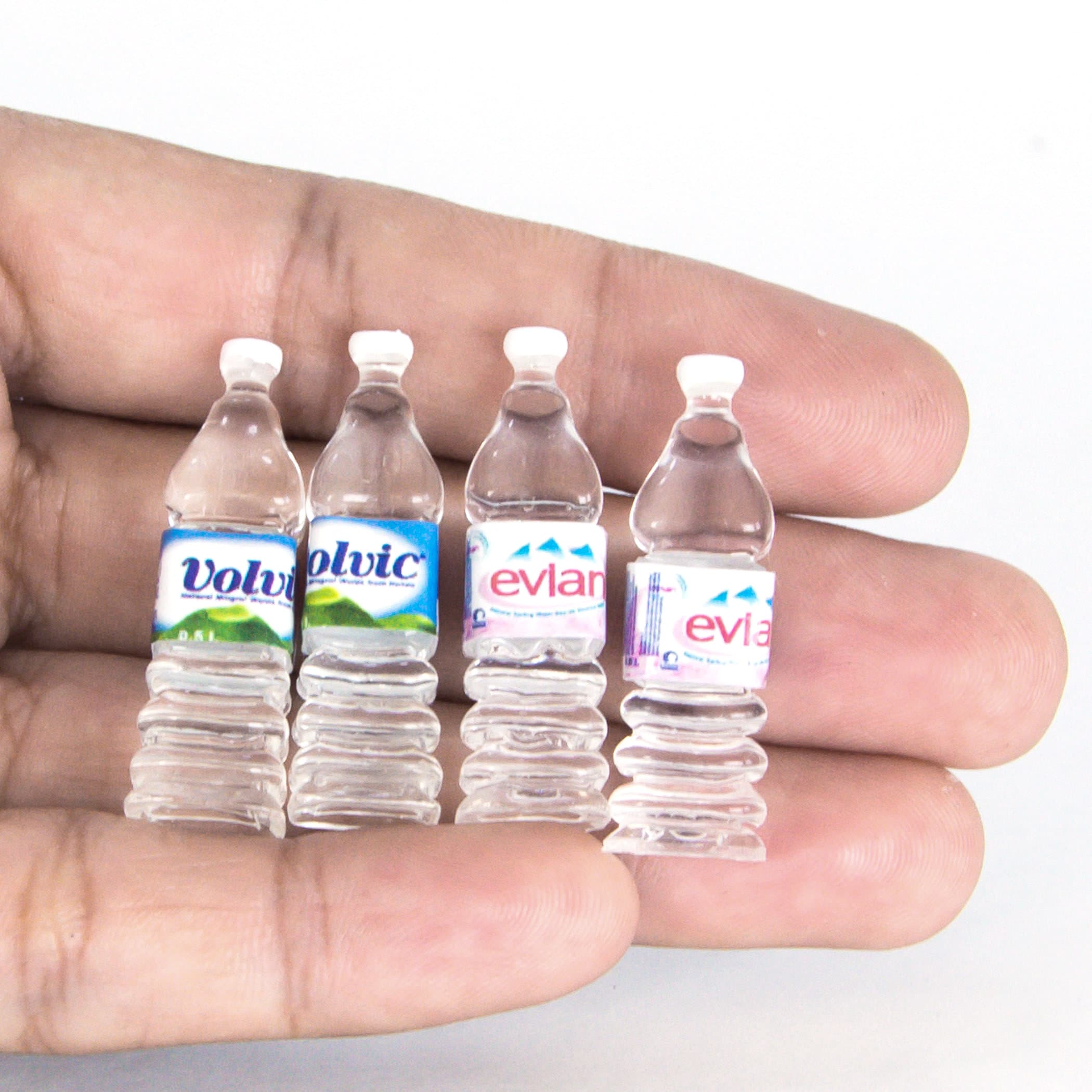 4 Miniature Water Bottles Tabletop Miniatures Dollhouse Shop Etsy
