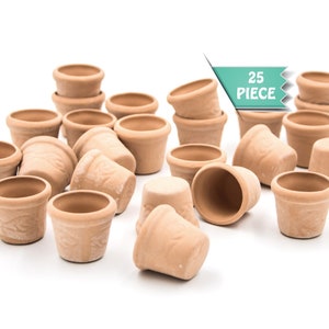 25 Miniature plant pots Terracotta planter Miniature pottery