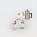 2 Miniature coffee cups Tabletop miniatures Modern dollhouse 