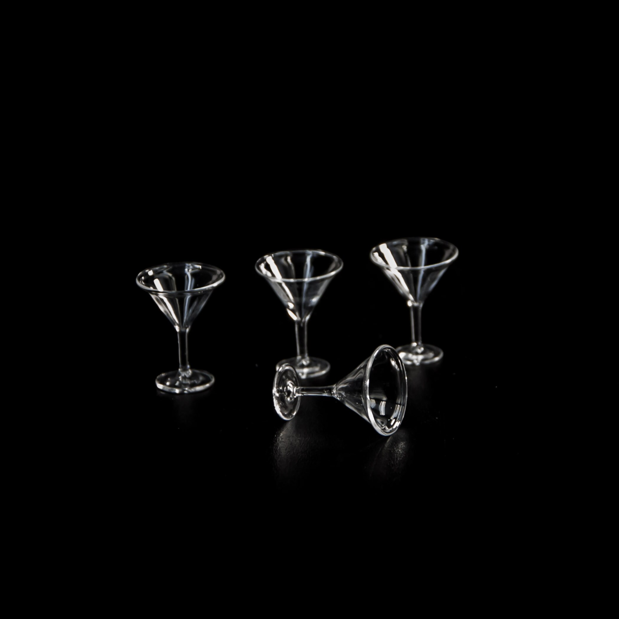4 Martini glasses Blown glassware Props replica Etsy