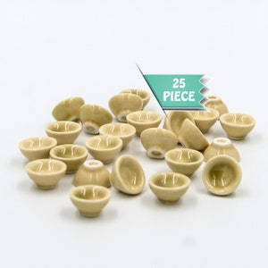 25 Miniature bowls Tiny pottery Ceramic miniatures