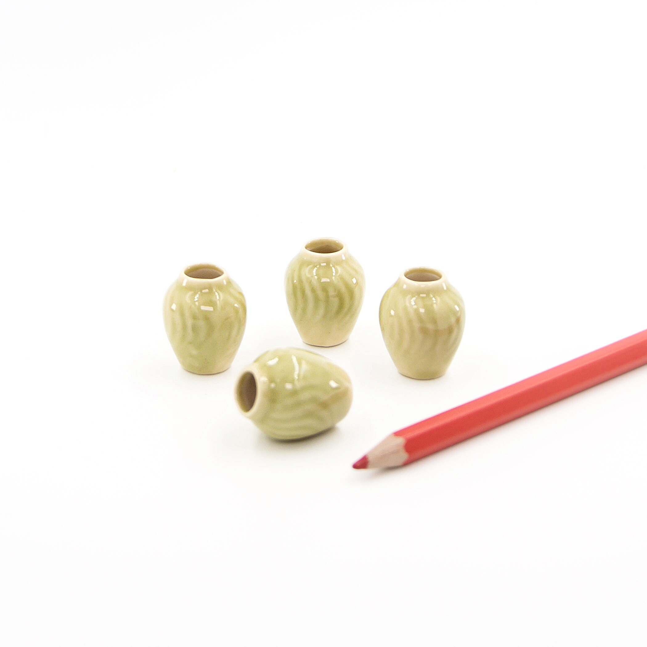 2 Miniature Vases Tiny Pottery Mini Ceramic Vase Etsy