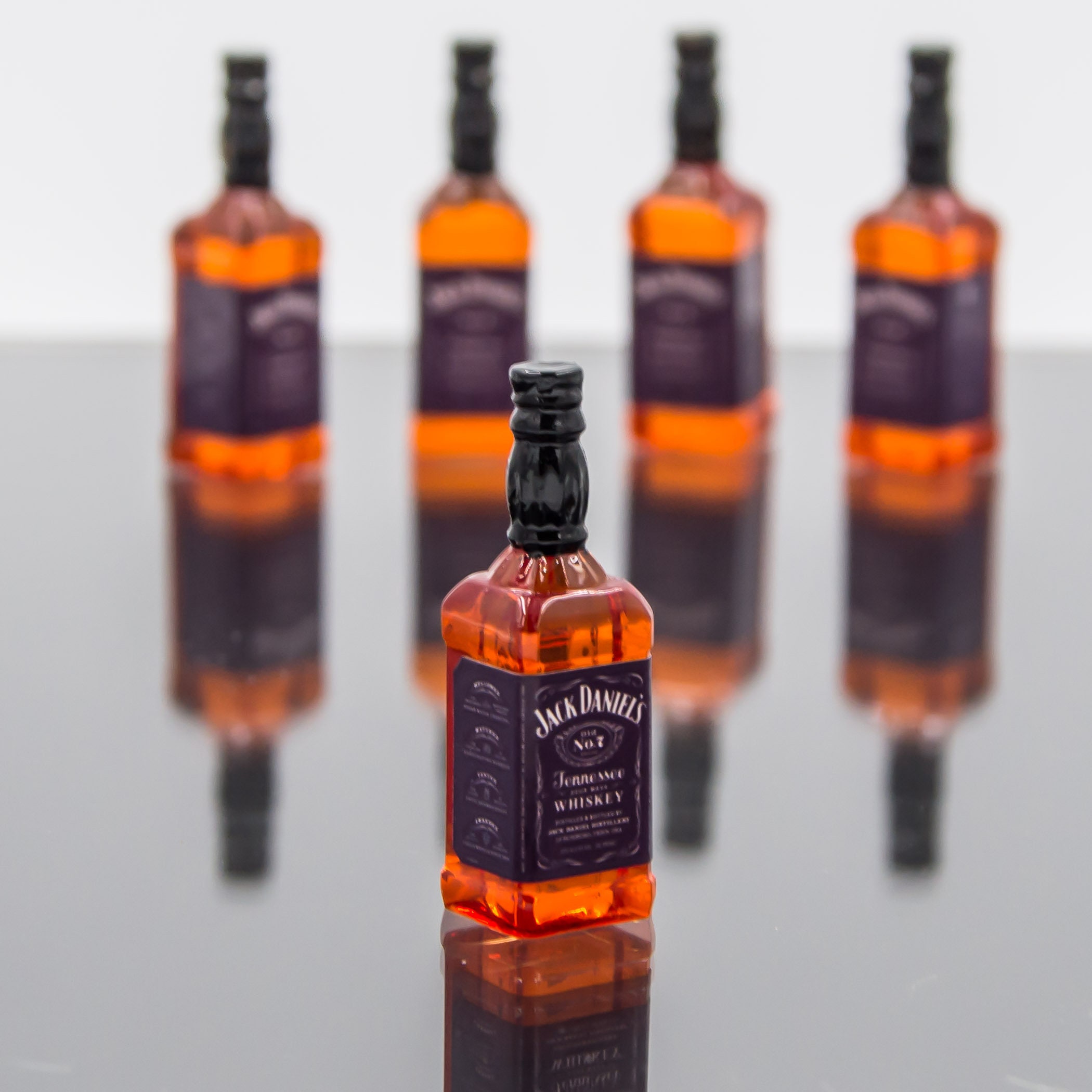 Miniature bottle Jack Daniels Tabletop miniatures Dollhouse Etsy