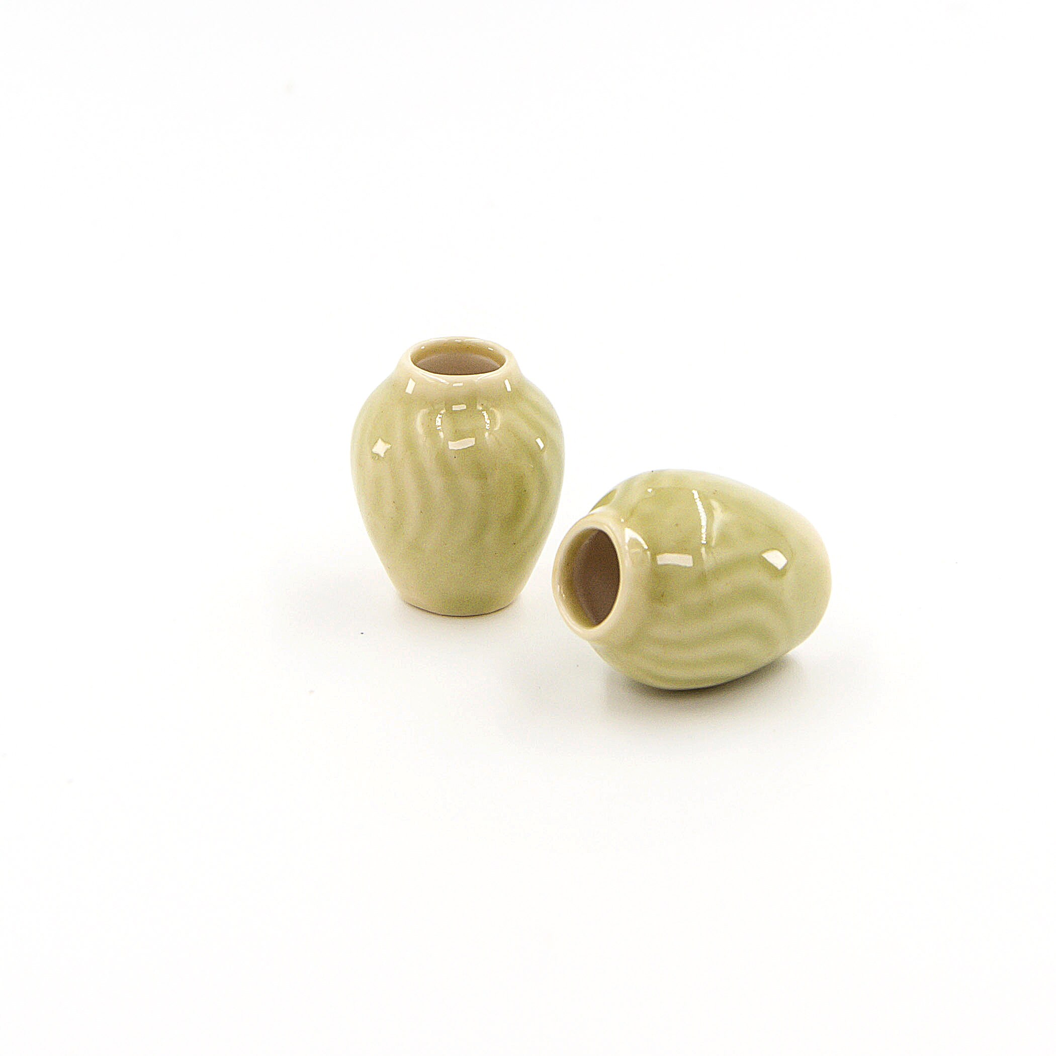 2 Miniature Vases Tiny Pottery Mini Ceramic Vase Etsy