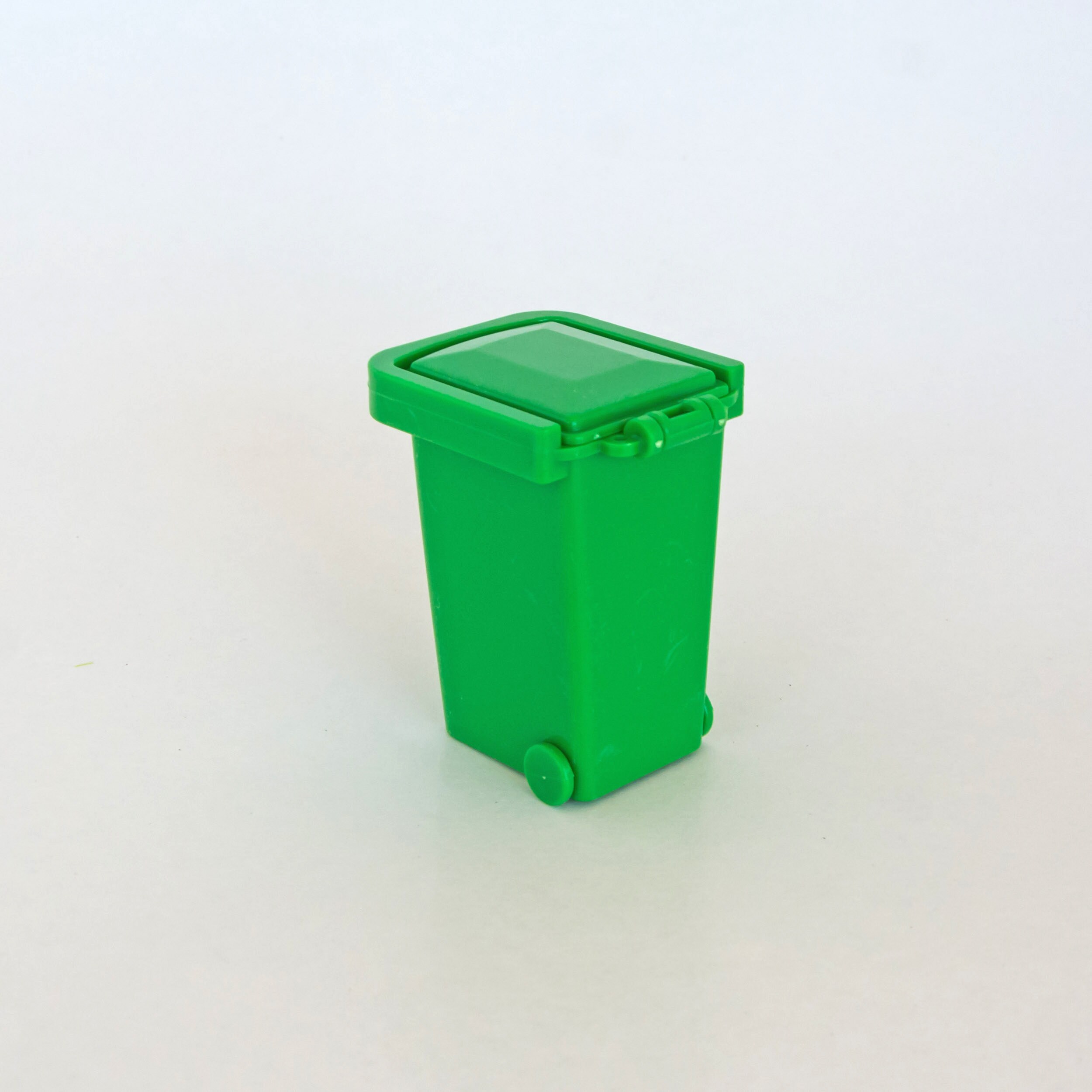 Miniature trash can Dollhouse miniatures Props replica Etsy