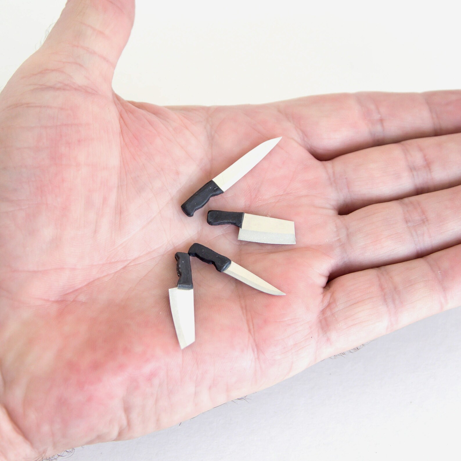 Miniature knife set Dollhouse miniatures kitchen Miniature Etsy