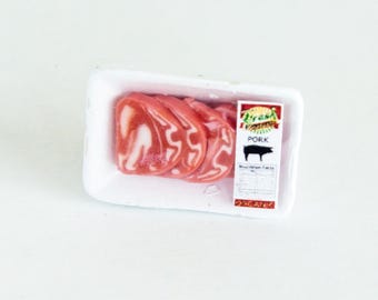 Miniatur Fleisch oder Puppenstube Lebensmittel Tiny Food