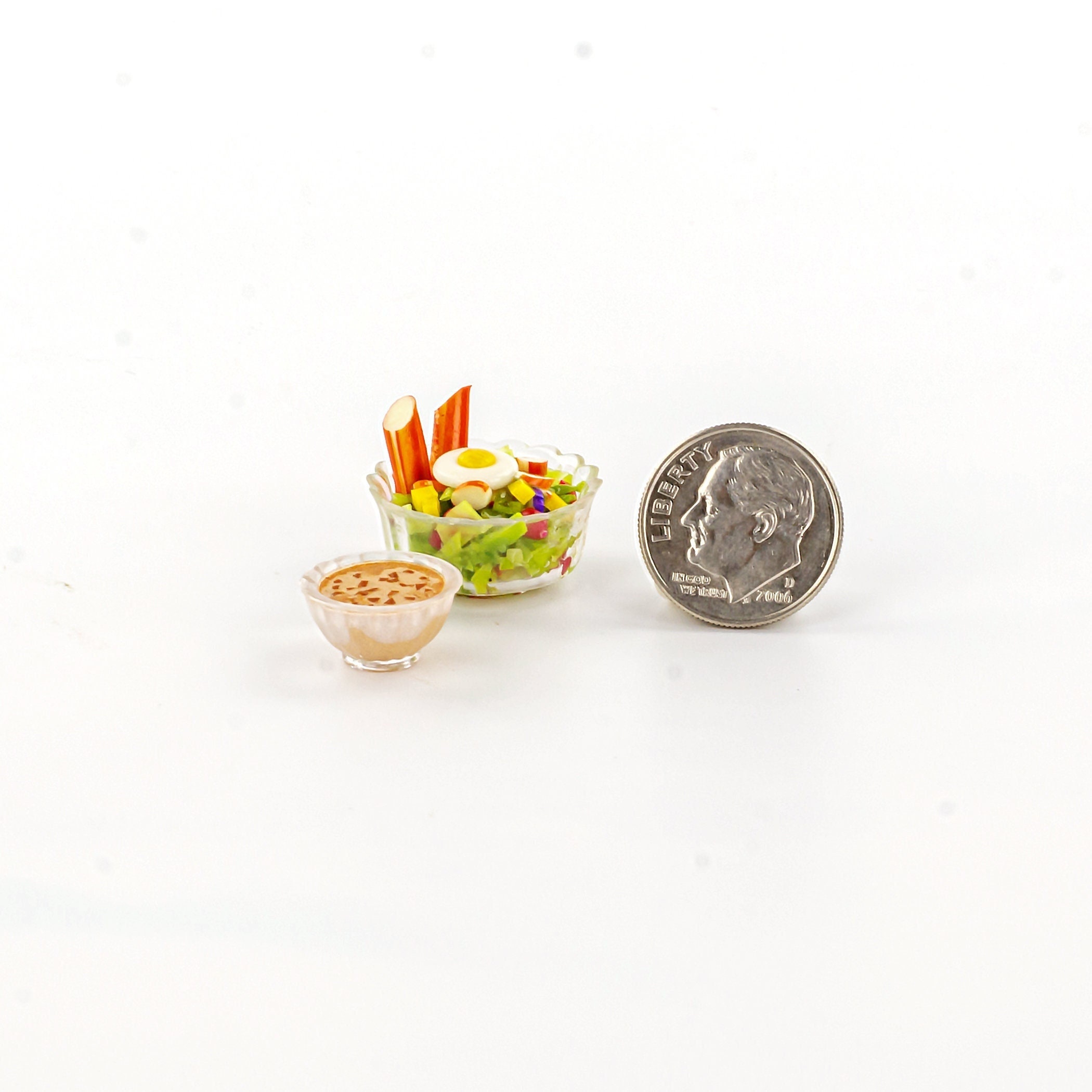Miniature vegetables salad Dollhouse Barbie food