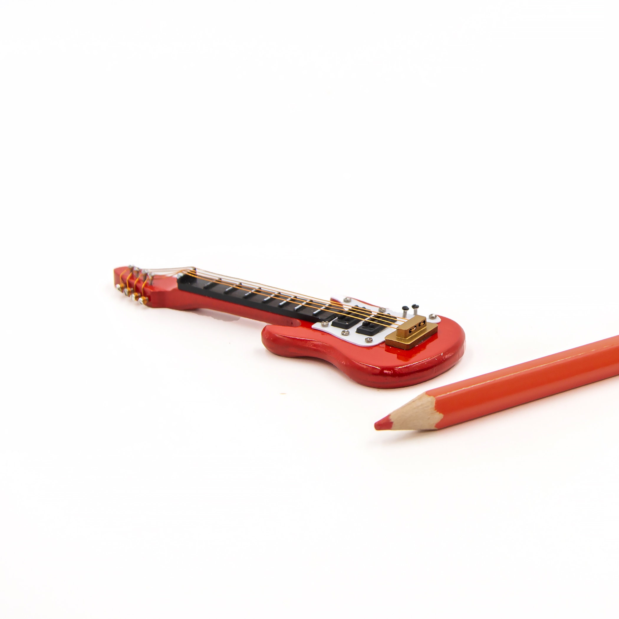 Xnferty Modèle de Guitare Classique Miniature avec Support et étui Mini  Réplique D'instrument de Musique Modèle de Maison de Poupée Miniature à