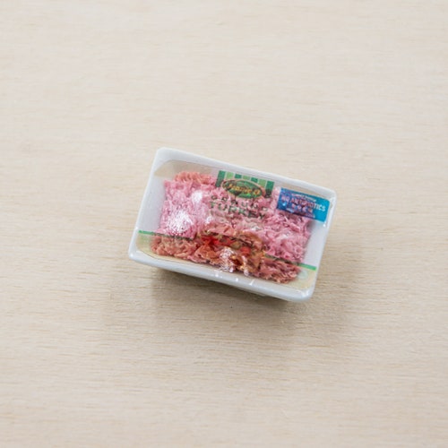 Miniature Bacon Dollhouse Food Etsy