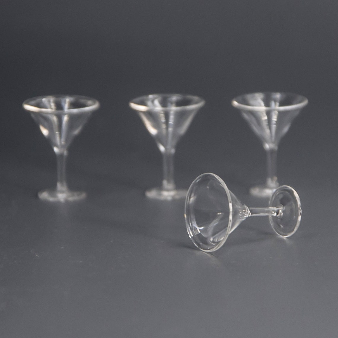 4 Martini glasses Blown glassware Props replica Etsy