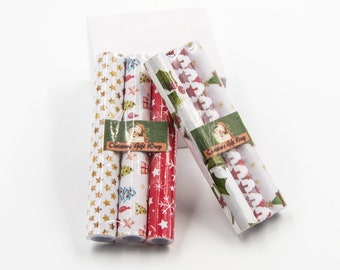 Dollhouse Boxed Wrapping Paper Christmas Rolls 1:12 Scale Miniatures  Accessories - Miniature Crush