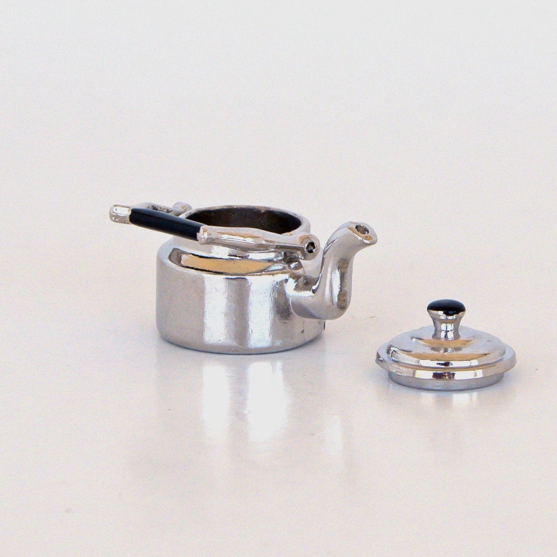 Miniature Tea Kettle Dollhouse Miniatures Kitchen Miniature Etsy