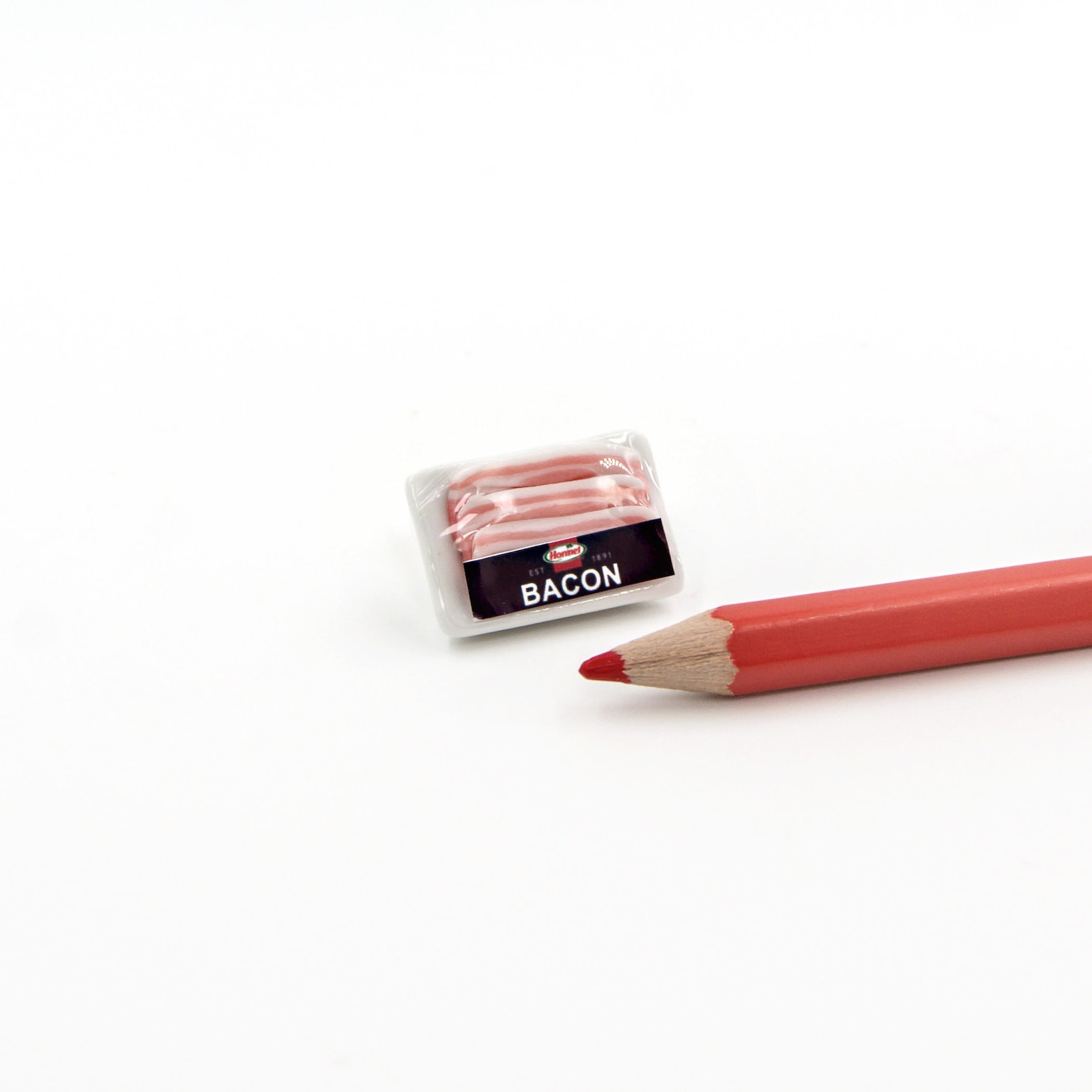 Miniature Bacon Dollhouse Food Etsy