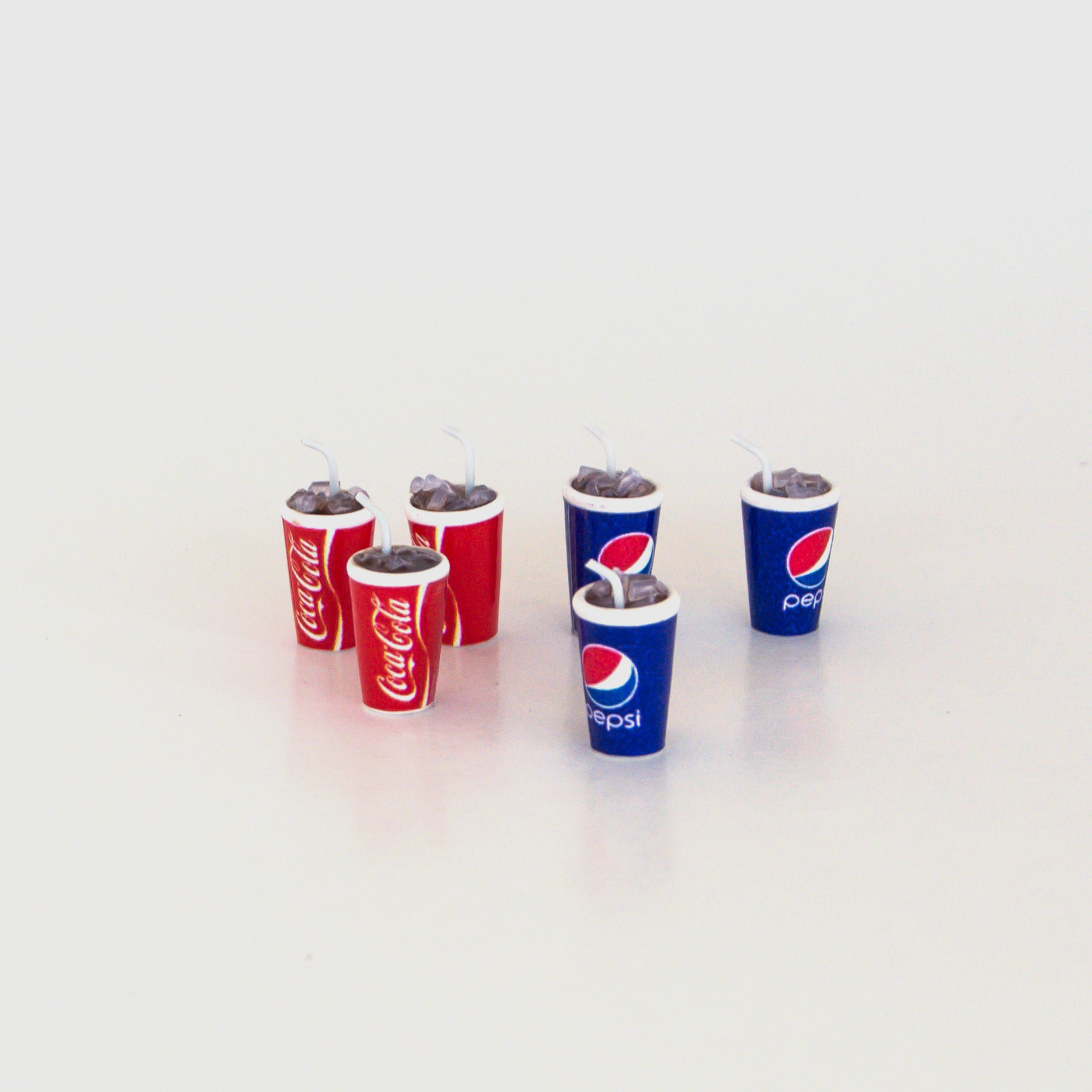 Miniature Coke Pepsi cups Dollhouse accessories Coca Cola | Etsy