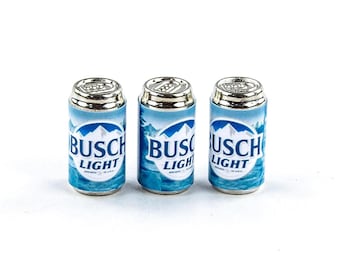 ヴィンテージミニチュアアルミ製バドワイザービール缶6個セット