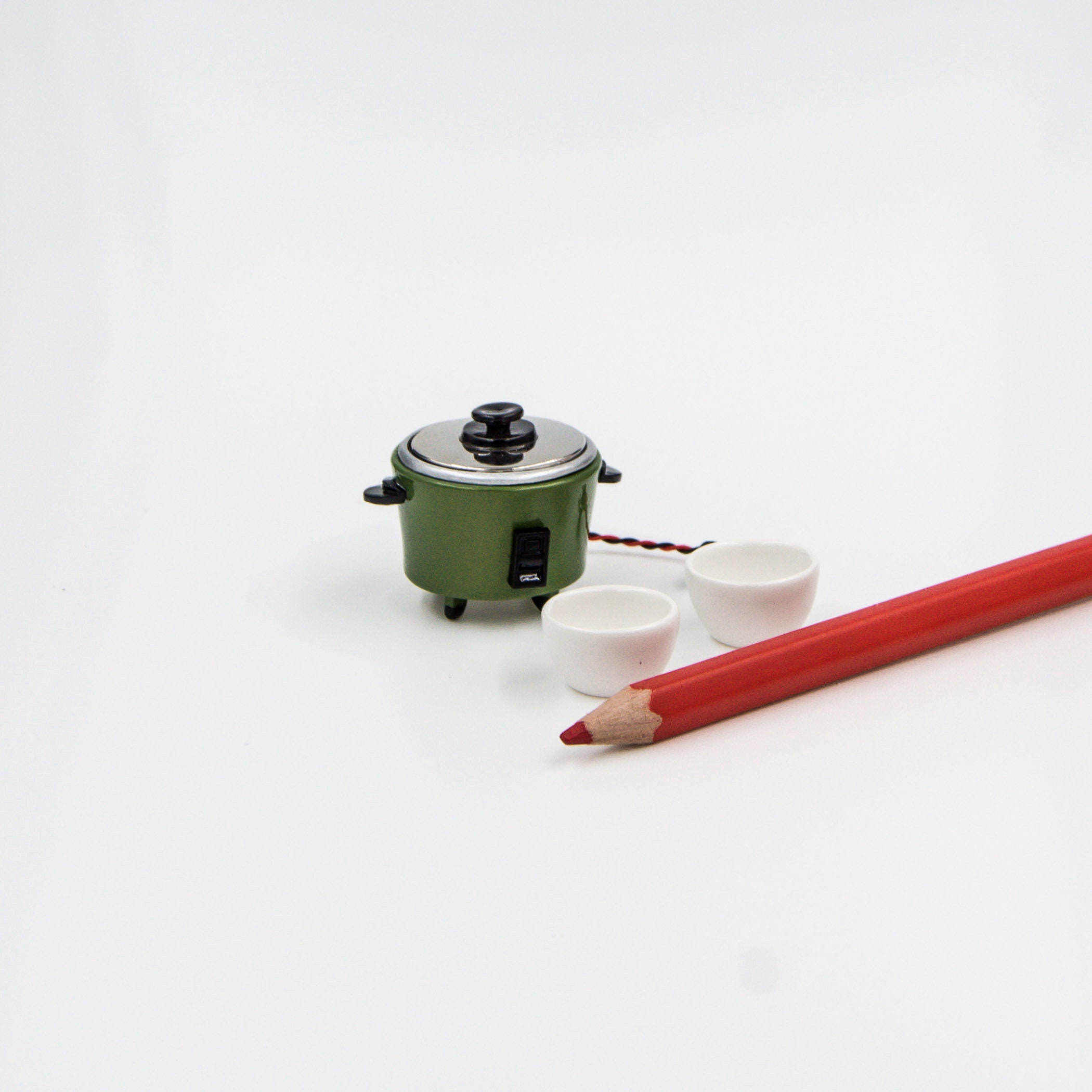 Miniature Rice Cooker With Bowls Dollhouse Kitchen - Etsy