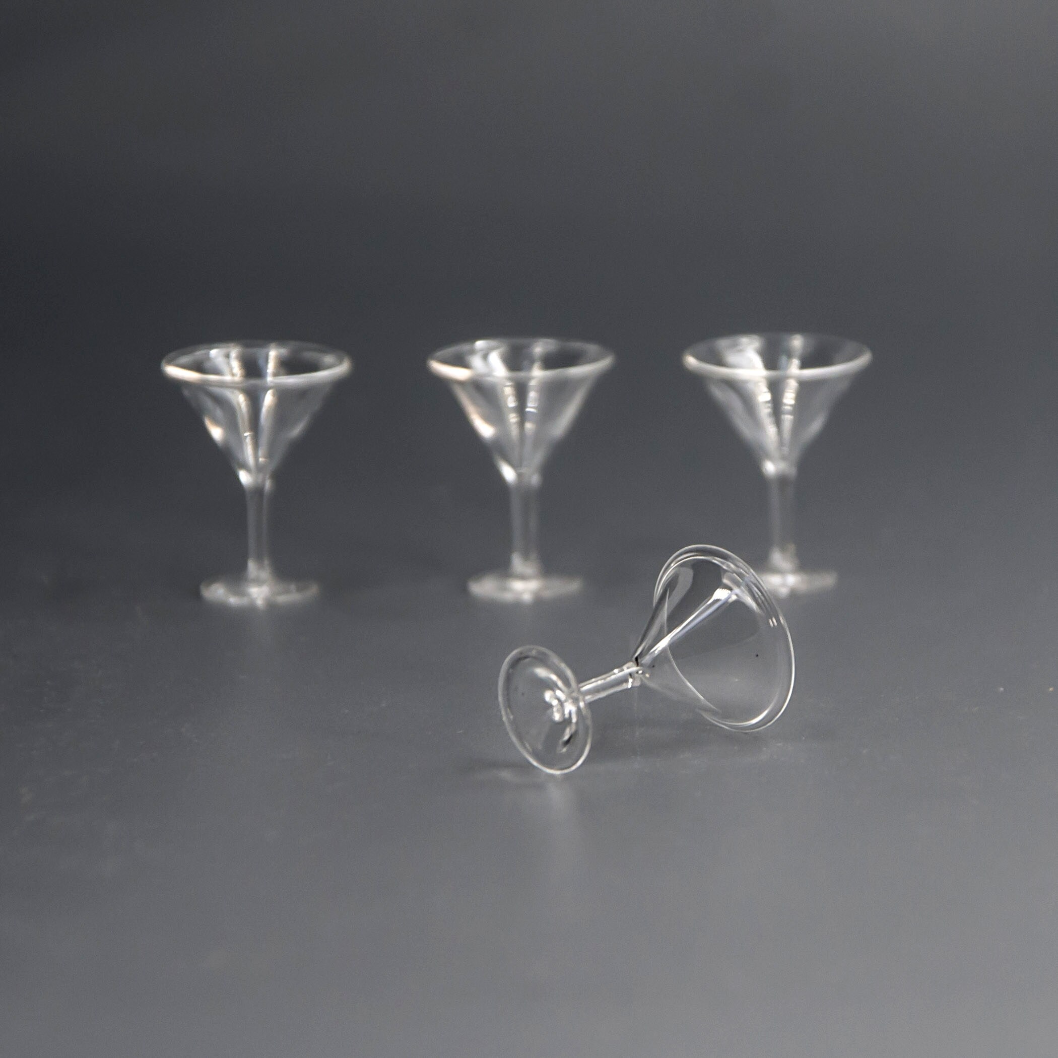 4 Martini glasses Blown glassware Props replica Etsy