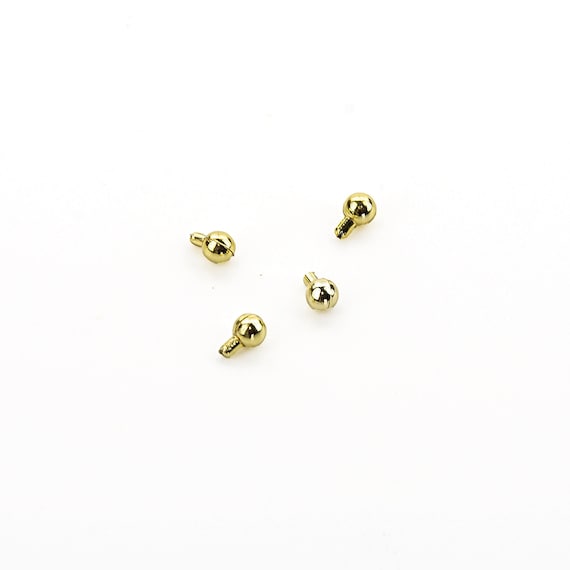 4 Dollhouse Door Knobs Realistic Miniatures Etsy