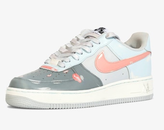 Spersonalizowane Nike Air Force 1, efekt zniszczenia, malowane Air Force 1