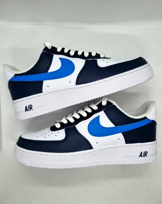 Nike Air Force 1 Custom Blue Air Force 1 Sneakers Air 