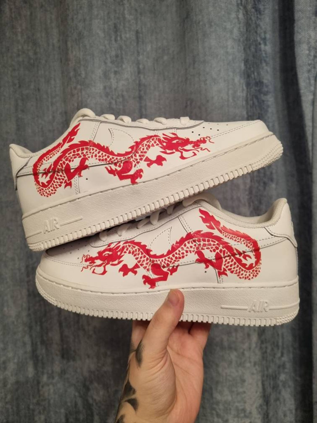 custom air force ones dragon