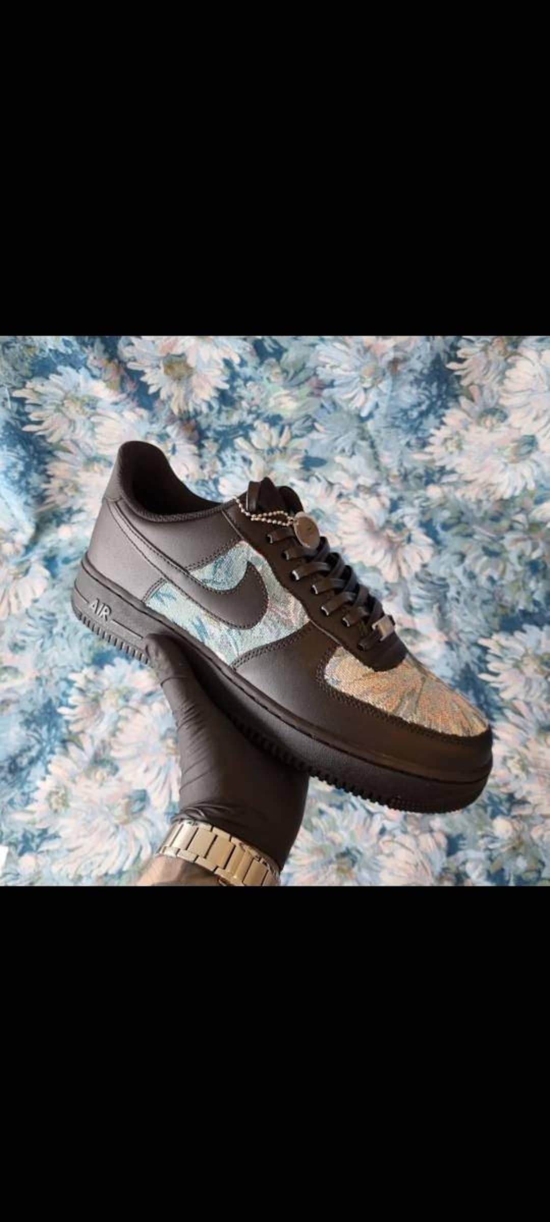 custom black nike air force 1