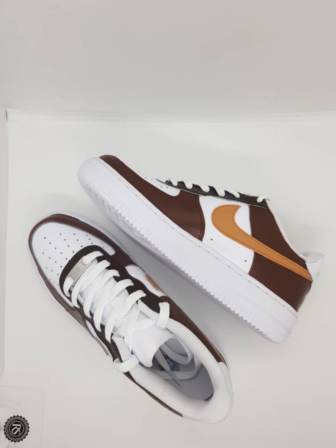 custom brown nike air force 1