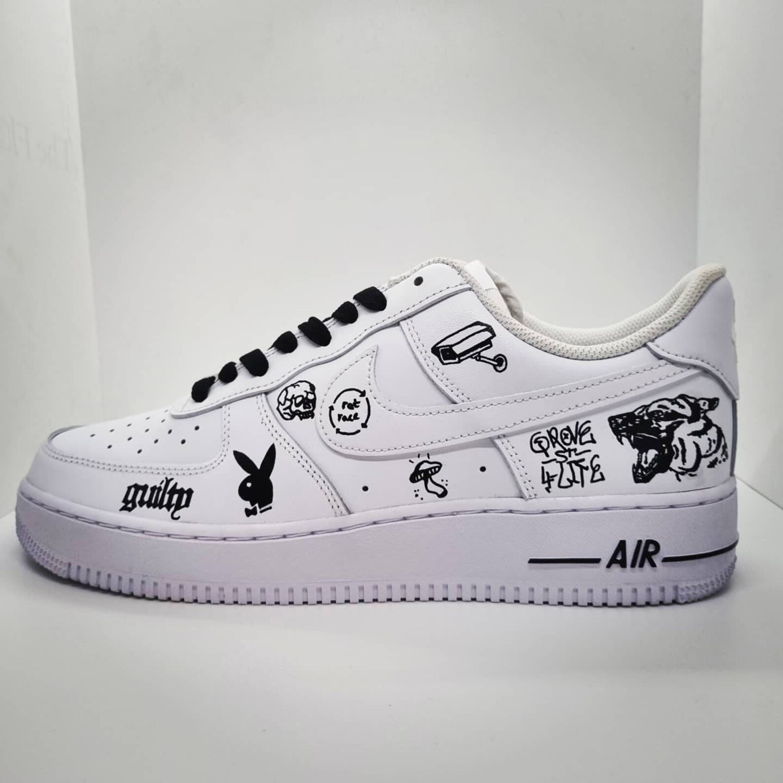 doodlebob nike air force 1
