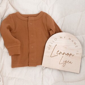 Custom Newborn Photo Prop Personalized Arch Baby Name Sign