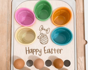 Montessori IKEA Flisat Easter Egg Puzzle Lid Insert for Kids