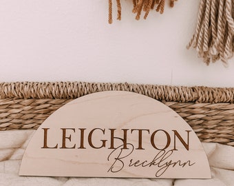 Unique Custom Arch Name Sign for Newborn Birth Announcements & Baby Showers