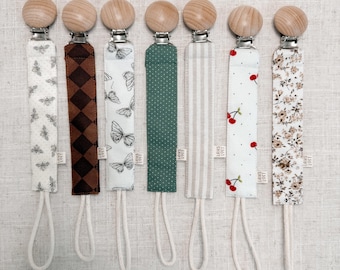 Fabric pacifier clip | Boho baby | Binky clip | Newborn | Boho accessories | Baby gift | Baby shower gift | Boho baby shower
