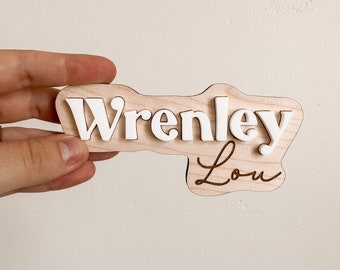Custom Laser Cut Newborn Hospital Birth Photo Prop Announcement Sign