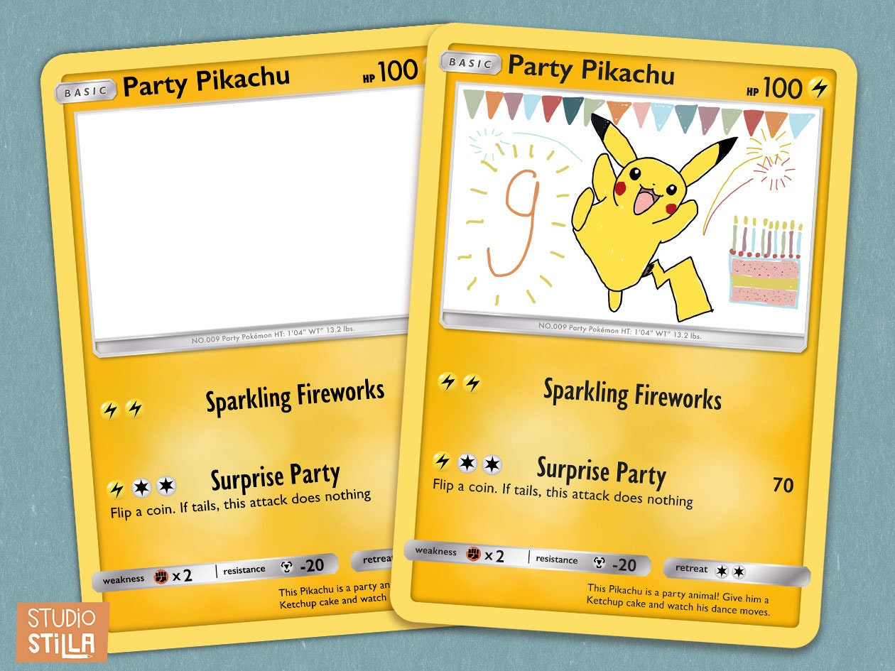 Printable Pokemon Card Template
